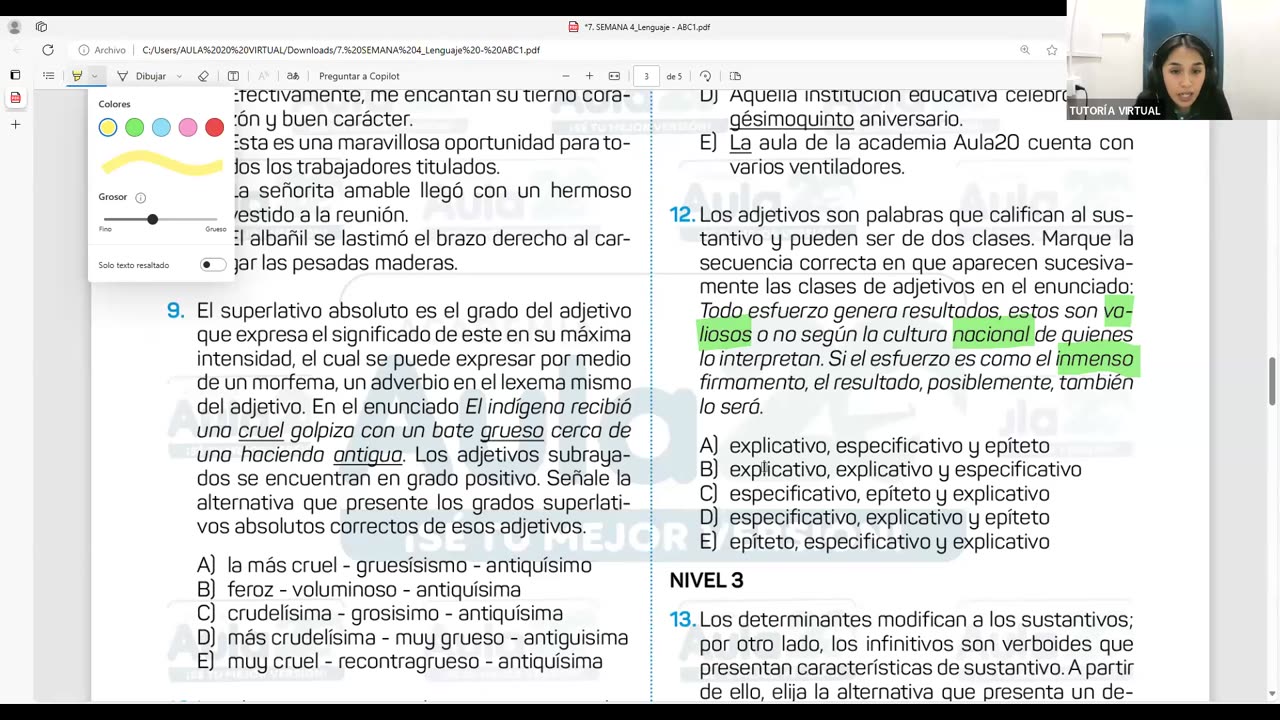 AULA 20 REGULAR 2025 - 1 | Semana 04 | Lenguaje