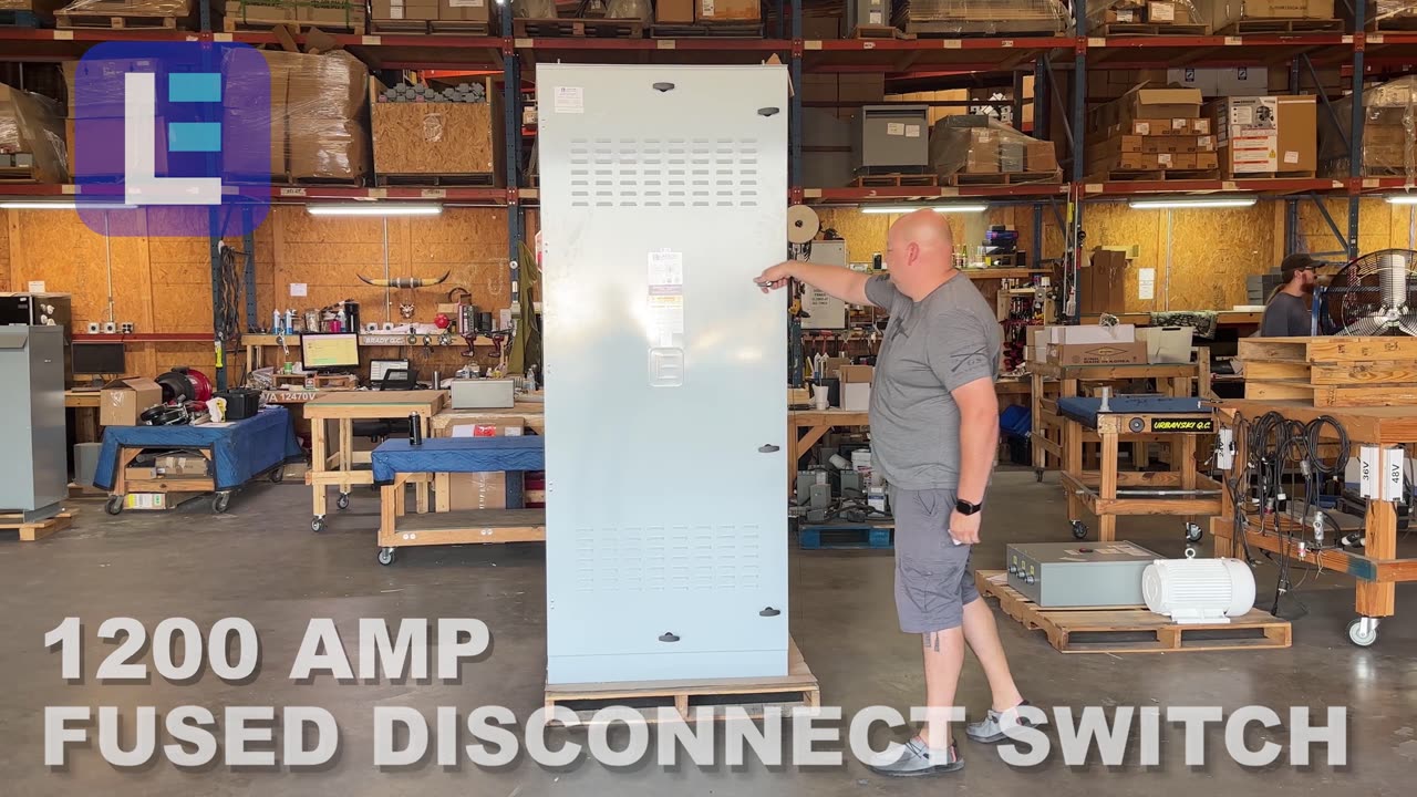 Fused Disconnect Switch, 1200 Amp, 600V 3PH AC, 3-Pole 4-Wire, (3) 1000A Time Delay Fuses, NEMA 3R