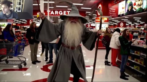 Outtake #3,044 Of Gandalf The Wizard From LOTR Series Is Dancing At A Target Store Fake Funny Parody