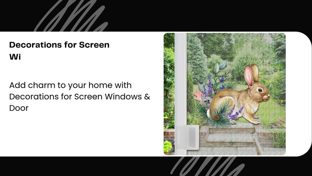 Magnolia Welcome Sign Decoration for Windows & Doors - Mesh Magnets