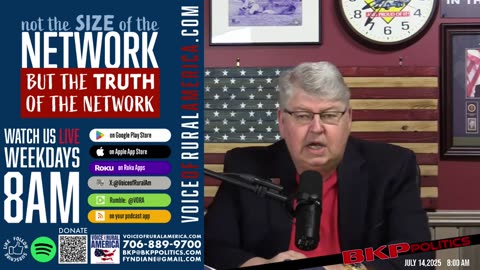 LIVESTREAM - 8:00am ET - Voice of Rural America with BKP