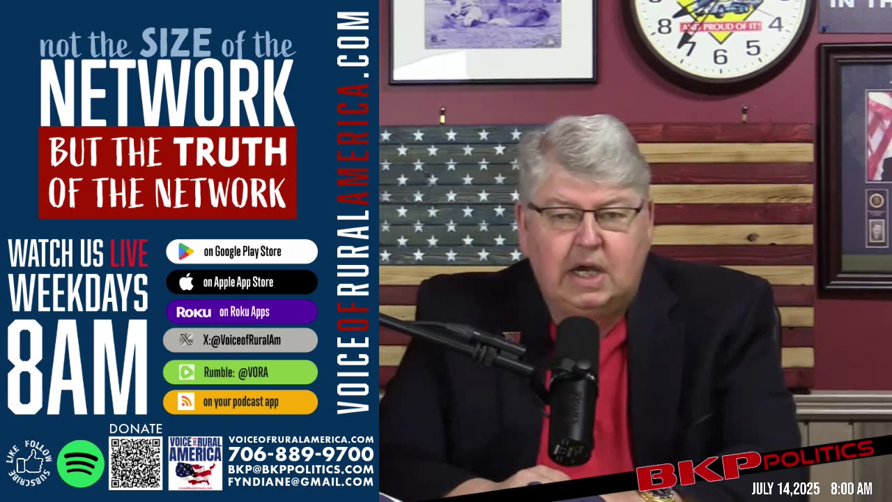 LIVESTREAM - 8:00am ET - Voice of Rural America with BKP