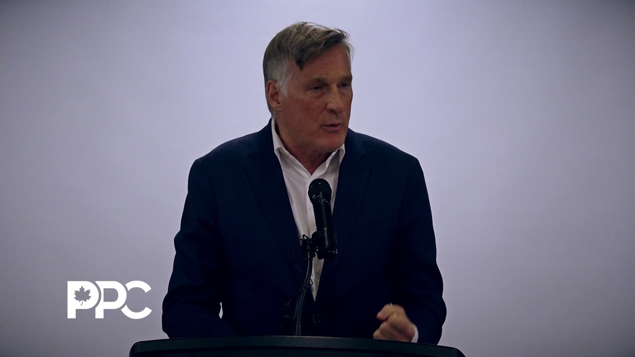Presentation by Maxime Bernier, leader of the PPC, during a Panel Discussion with PPC candidates
