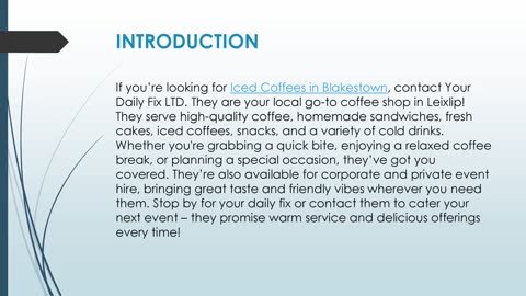 Best Iced Coffees in Blakestown