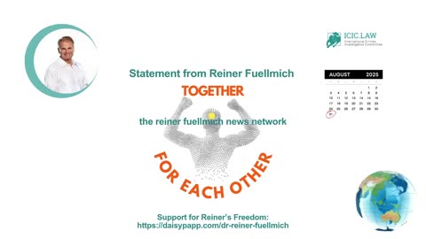 Statement Dr. Reiner Fuellmich 08.31.2025