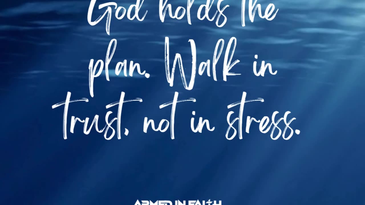 Lord, I release my plans and embrace Yours. Lead me.