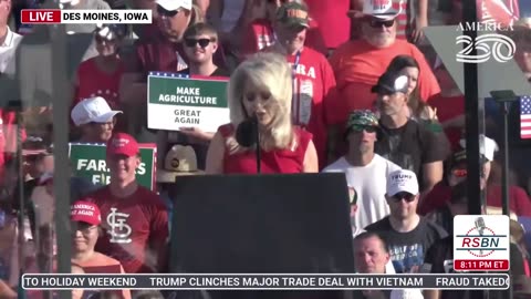 FULL SPEECH: Chief of Protocol, Monica Crowley Speaks at the Trump Rally in Des Moines, IA - 7/3/25