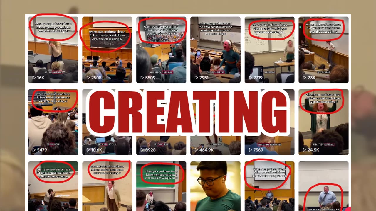 Fact Check: FAKE Videos Of Professors Having Meltdowns Over Student Use Of Turbo AI