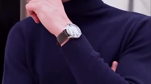 Men’s Solid Color Stand Collar Sweater – Autumn Winter Warm Knit