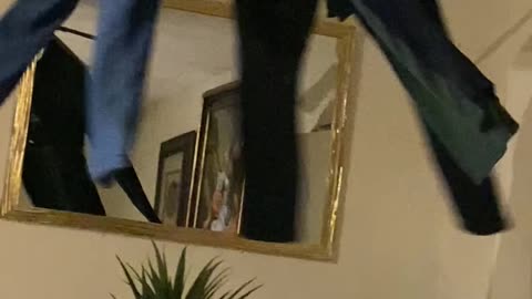 Drying Clothes On The Ceiling Fan