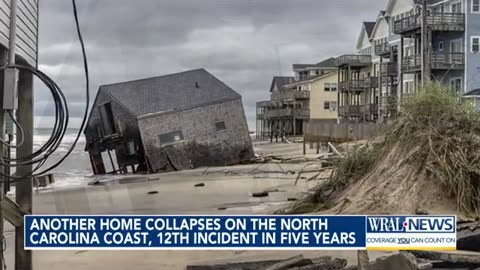 A home on the North Carolina coast collapses, 12th incident in five years