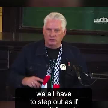 El tirano de Cuba, Miguel Díaz-Canel dice que apoya las protestas en Argenti