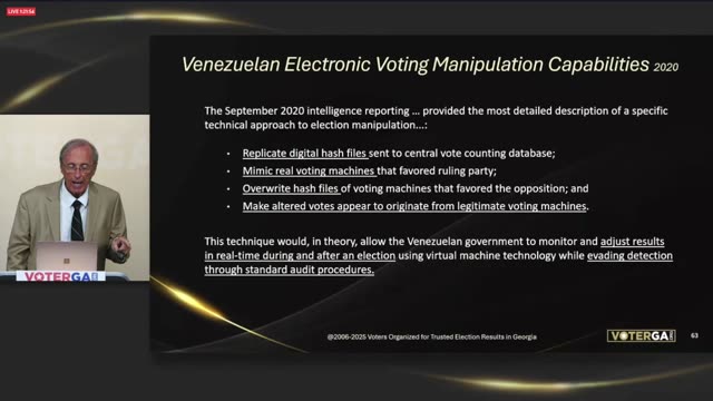 Garland Favorito: Venezuelan Electronic Voting Manipulation Capabilities