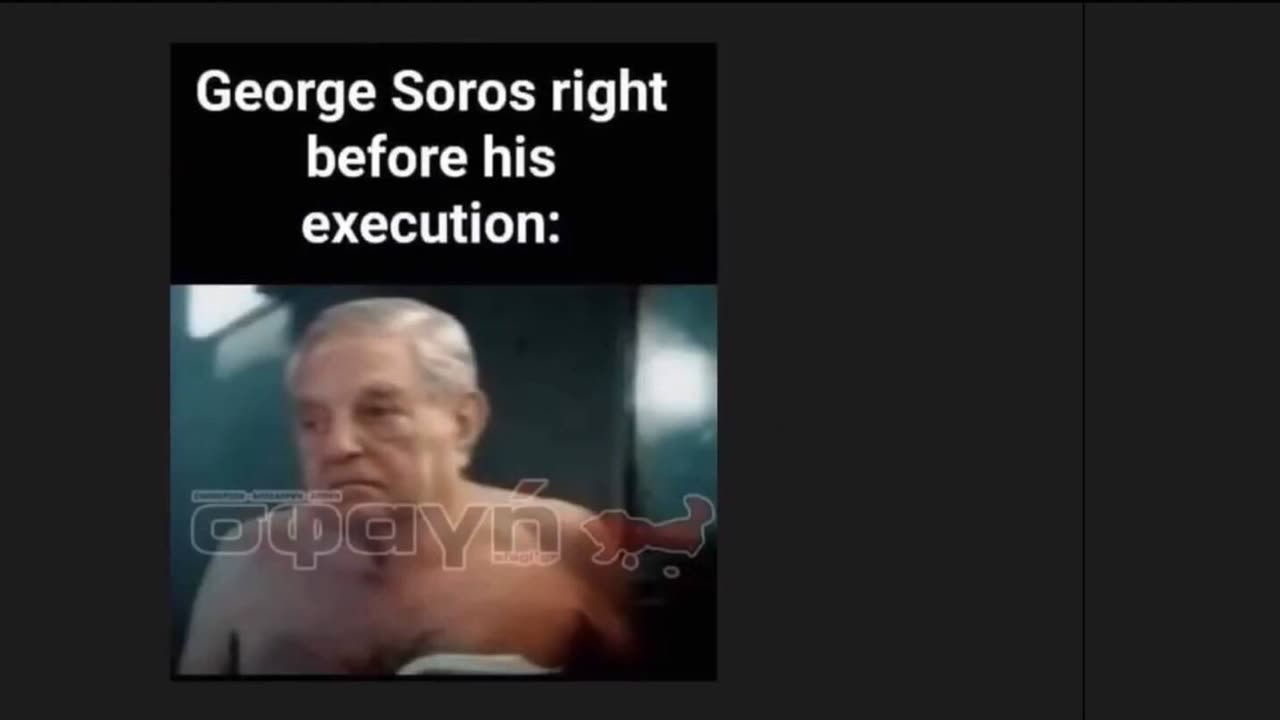 GITMO: GEORGE SOROS Right BEFORE his EXECUTION.