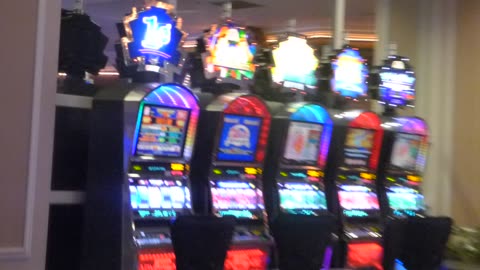 5 casino machines hanging out together