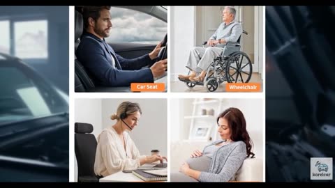 EARJIA Car Seat Cushion for Driving Memory Foam Car Seat Cushions for Pain Reli