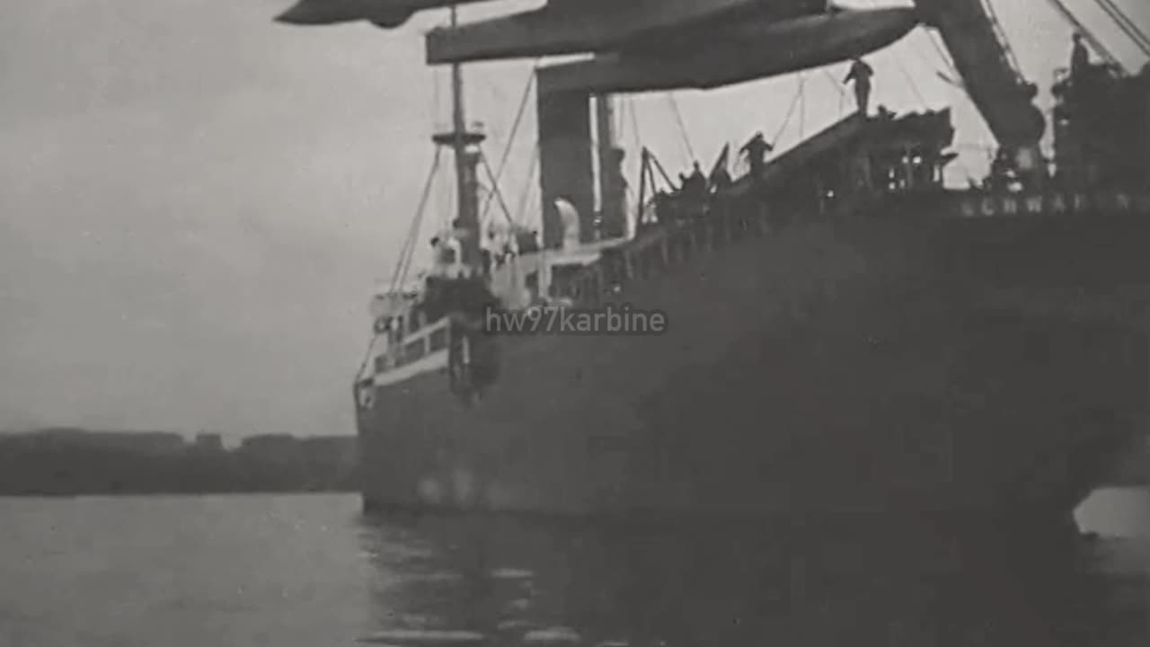 Blohm & Voss Ha 139 V2 "Nordmeer" four-engined floatplane shipborne catapult launch in 1937