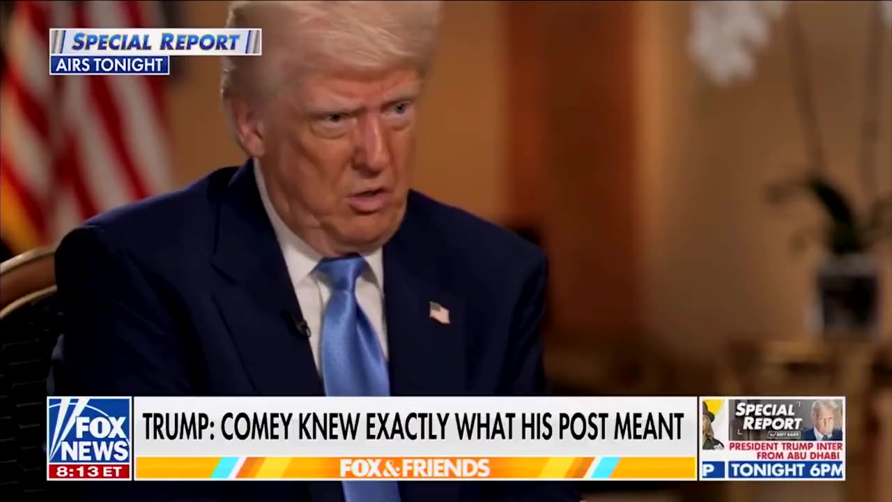 Trump weighs in on Comey's assassination threat