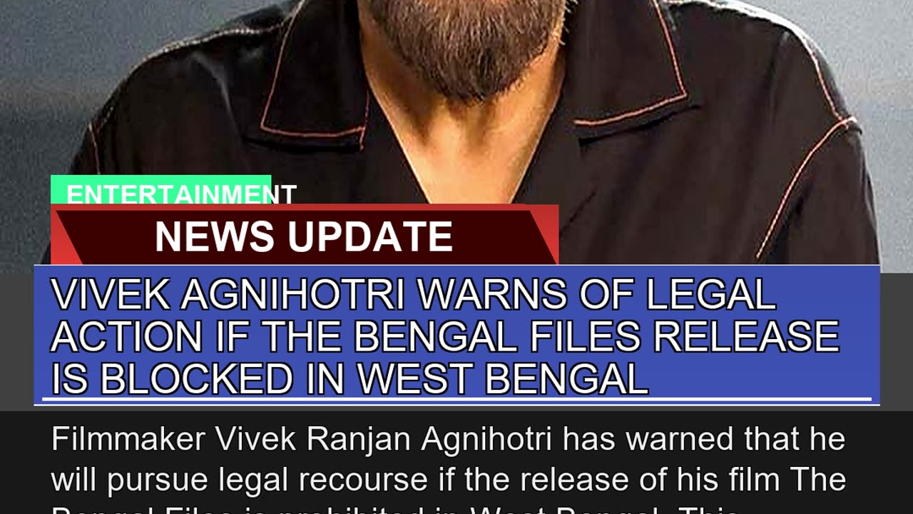 Vivek Agnihotri Warns of Legal Action If the Benga