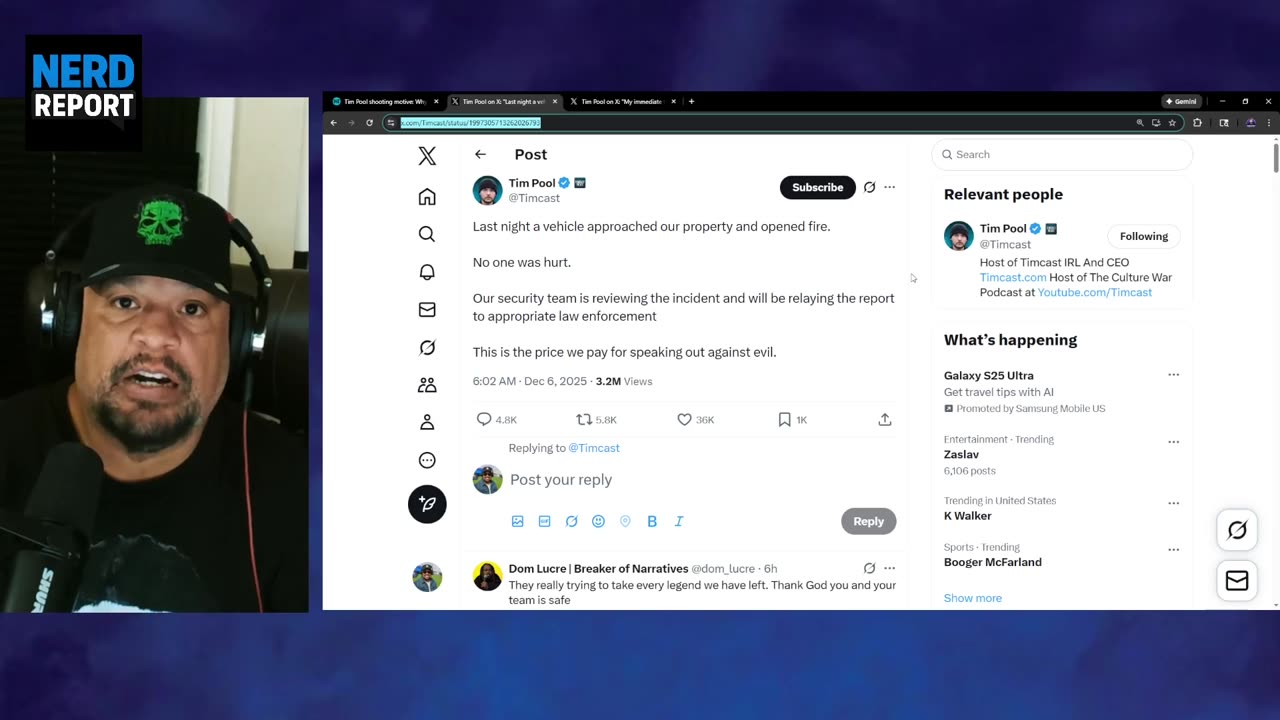 SHOTS FIRED at Tim Pool’s Home! Outrage Erupts as Extremists Celebrate!