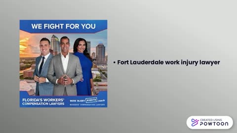 Fort Lauderdale work injury lawyer
