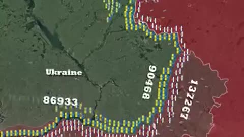 Russia Invasion of Ukraine Everyday Timelapse Feb 2022 to Feb 2025