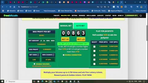 as minhas apostas na freebitcoion completo
