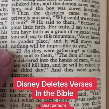 Disney Printing Company Deletes Bible Verses!