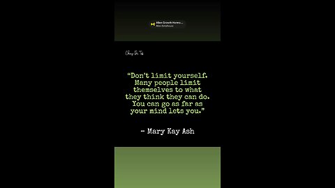 Believe in yourself!