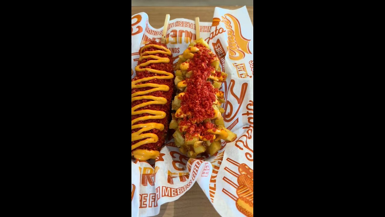 Crunchy & Cheesy ASMR | Two Hands Korean Corn Dogs Mukbang