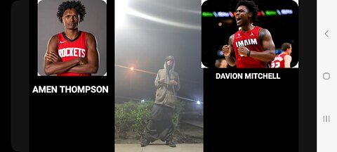 AMEN THOMPSON VS DAVION MITCHELL 1V1 NBA PLAYAS STYLE SUPPA PHYSICAL GAME GETT TOO SEE DA SKILLS💪🏾🔵