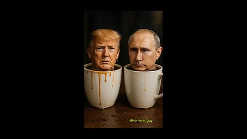 Trump And Putin Coffee Heads