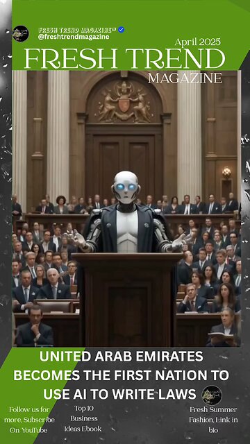 UNITED ARAB EMIRATES BECOMES THE FIRST NATION TO USE AI TO WRITE LAWS