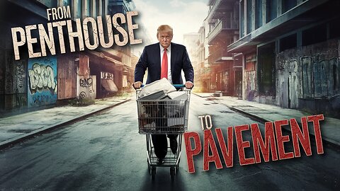 Donald Trump ends up on the street