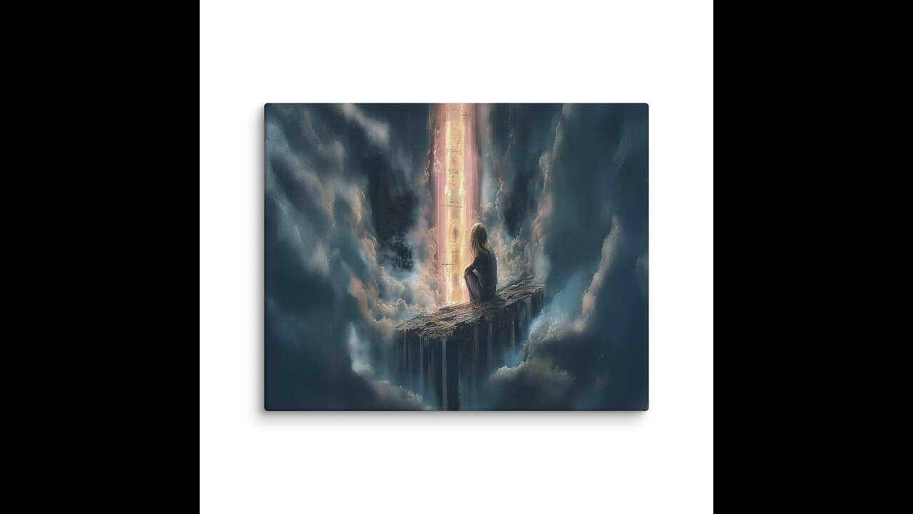 🌟 Golden Gateway Canvas Wall Art by ArtHalls Gallery Let light, peace, and inspiration.