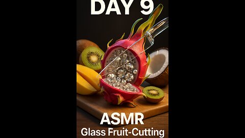 "You Won’t Believe What’s Inside! Glass Knife Fruit Cutting 💎