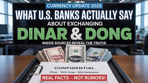 Currency Update 2025 What U.S. Banks Actually Say About Exchanging Dinar & Dong 💥 Iraqi Dinar News!