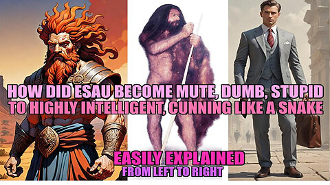 How Did Esau Lose His Wisdom Became A Savage Grunting Mute Cave Beast To His Now Cunning Self?