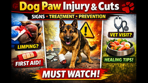 Dog Paw Injury & Cuts | Signs, Treatment & Prevention You MUST Know!