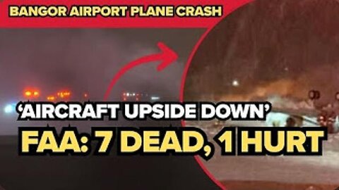 A Feel good story: A plane full of liberal lawyers crashed in Bangor Maine.