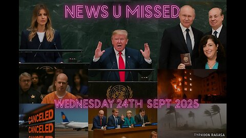 NEWS U MISSED WITH PAUL BROOKER & DREW DEMI 24TH SEPTEMBER 2025 The Charlie Wa