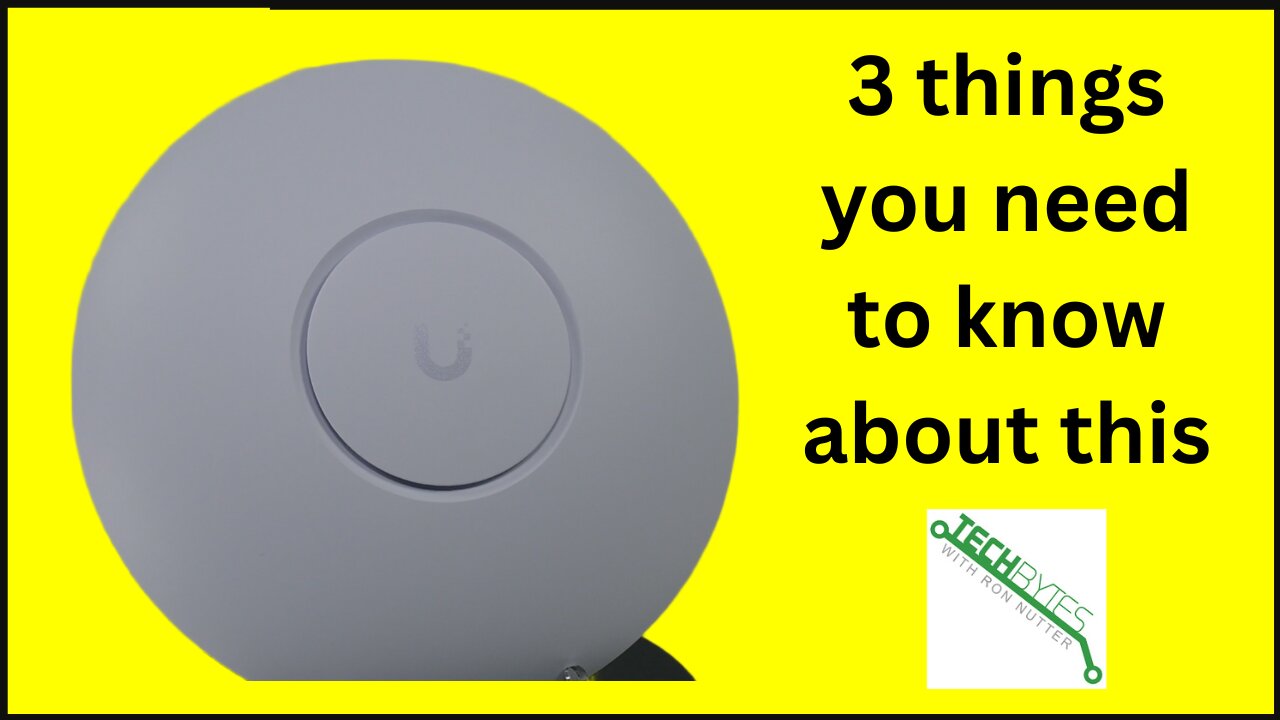 3 things you need to know about the Ubiquiti Wifi7 Lite Dual-Band Wireless AP