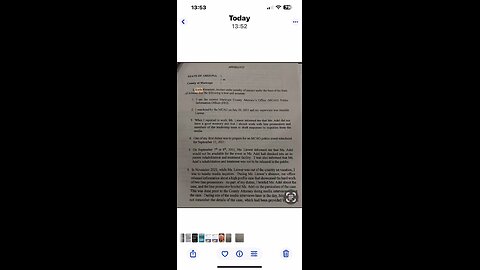 Karla Navarette affidavit to Bar that David Denitto was abusing Allister Adel