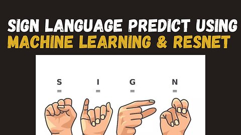 Sign Language Detection Project Using Machine Learning