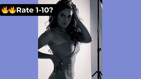 🔥 Rate Her Look in This Black & White Video 1-10? 😍 Supermodel 4K