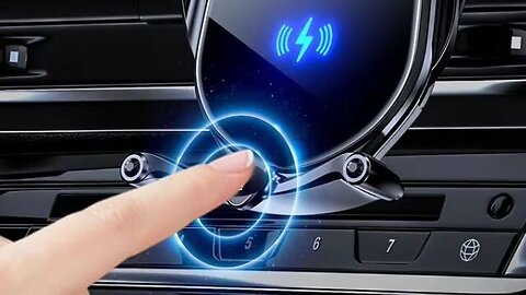 Car Wireless Phone Holder 15W Wireless Charging Car Air Vent Phone Mount
