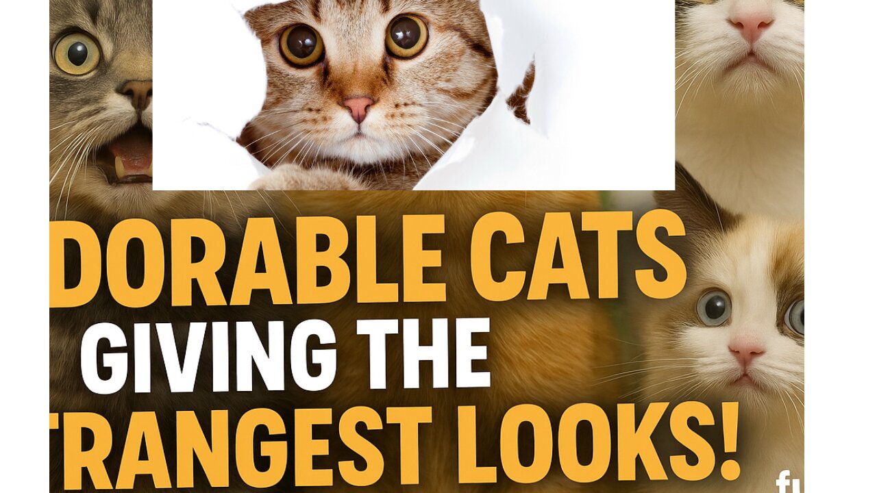 Funny & Cute: Adorable Cats Giving the Strangest Looks