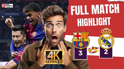 INSANE El Clásico! 🔥 Barcelona 3-2 Real Madrid | Unbelievable Finish! ⚽🏆