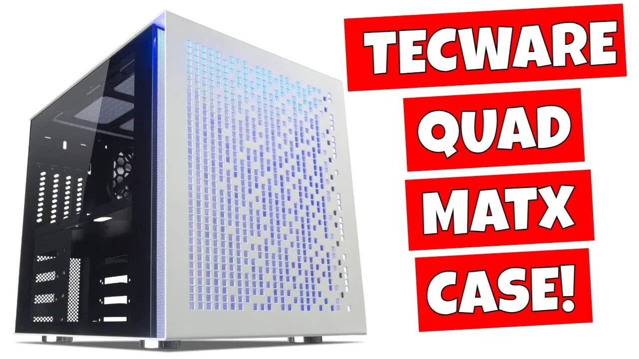 Tecware QUAD TG ARGB Best Micro ATX NAS Or Gaming Case