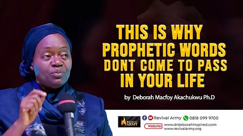 This is why Prophecy don t come to pass in your Life